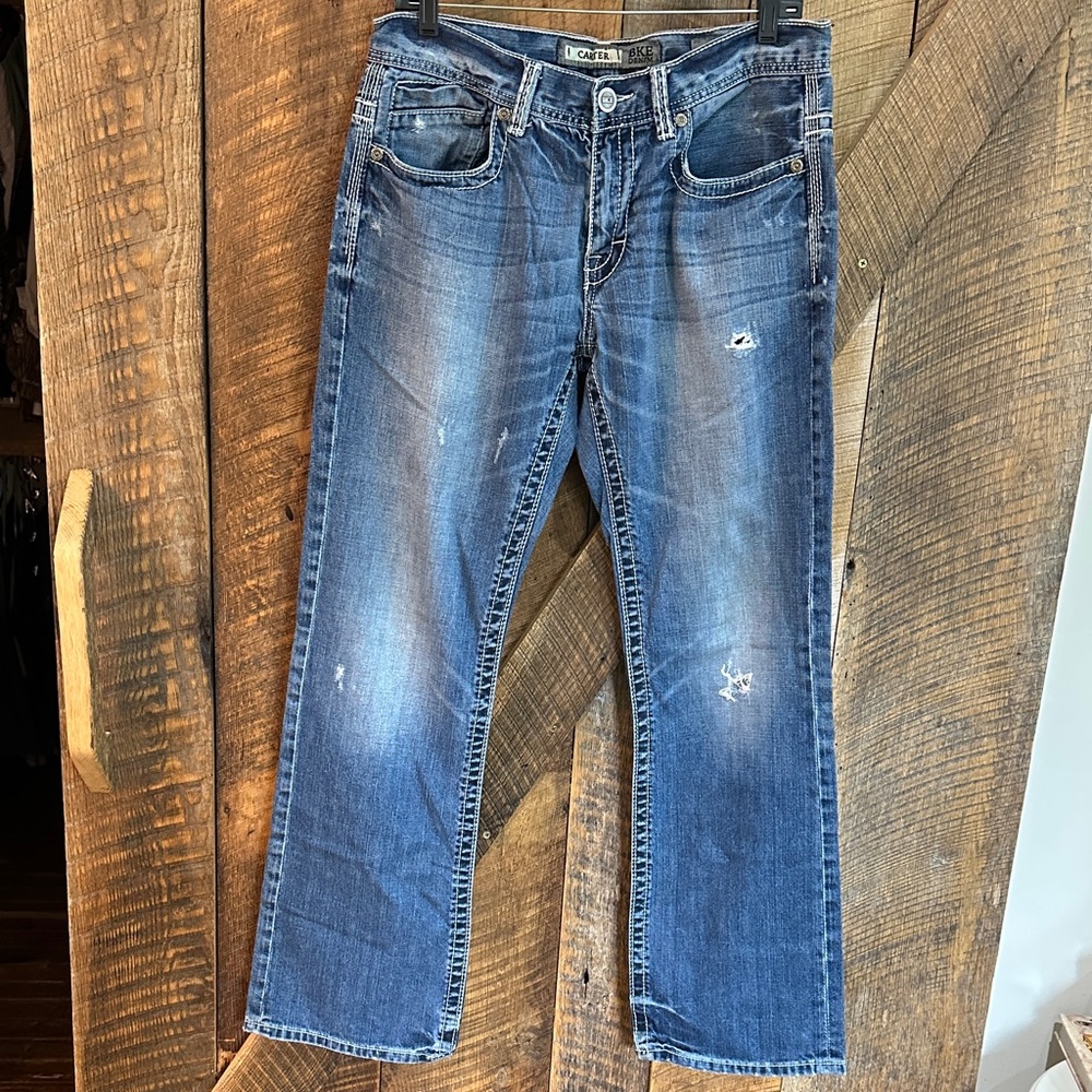 BKE Denim Carter 32R Distressed Inseam 31”